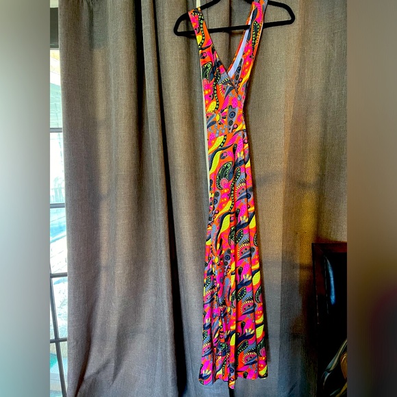 🆕 Spirit Adult 60s Hippie Jumpsuit Costume - Picture 12 of 17